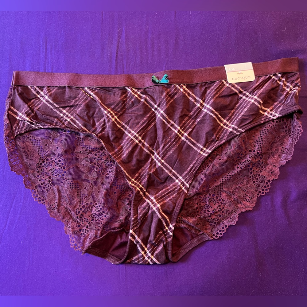 Cacique Lace Back No Show Hipster Panty